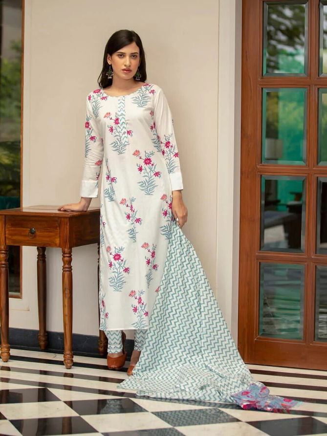 Dhruvi 64 Printed Cotton Readymade Suits Catalog
